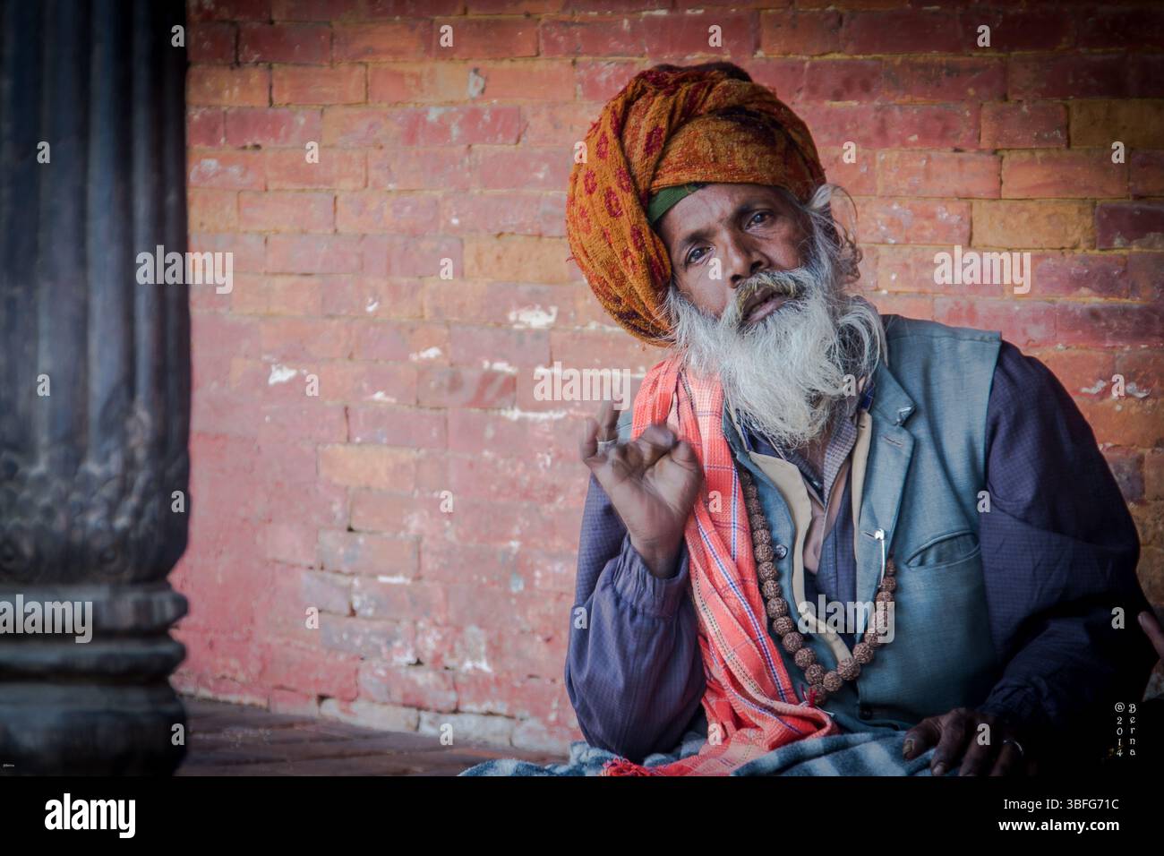 Sadhus : Saints hommes du Népal Banque D'Images