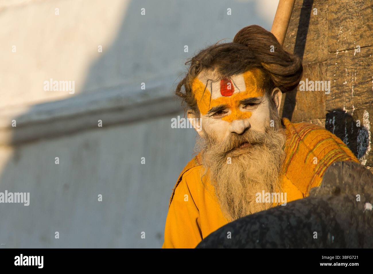 Sadhus : Saints hommes du Népal Banque D'Images