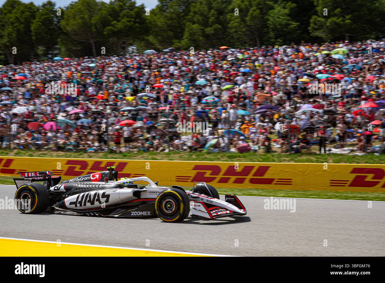 Oliver Bearman (GBR) - Haas F1 Team Formula 1 Aramco Gran Premio de Espana 2025 - circuit de Catalunya, Barcelone, Espagne. , . 29 mai, 1 juin 2025 (photo par Alessio de Marco/Sipa USA) crédit : Sipa USA/Alamy Live News Banque D'Images
