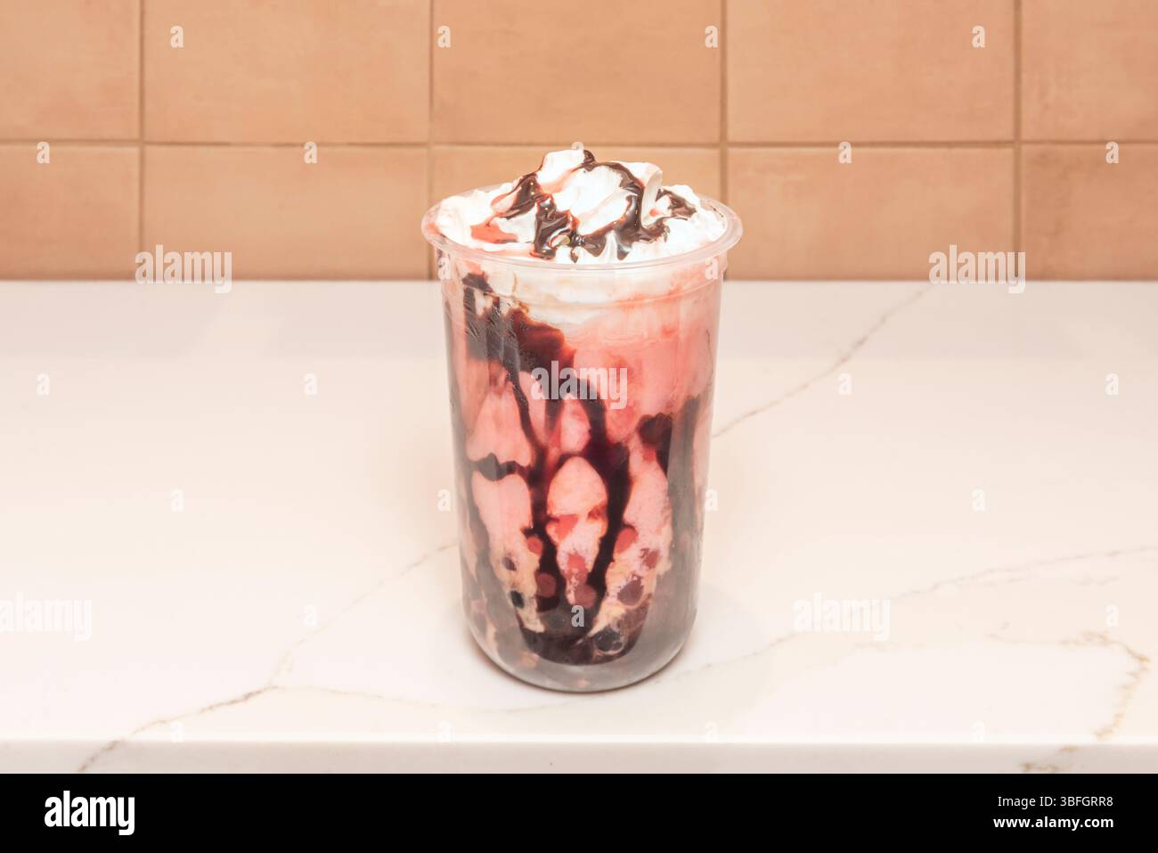 Leur texture, connue sous le nom de 'Q' à Taiwan, est un élément crucial de l'expérience du thé à bulles. Banque D'Images