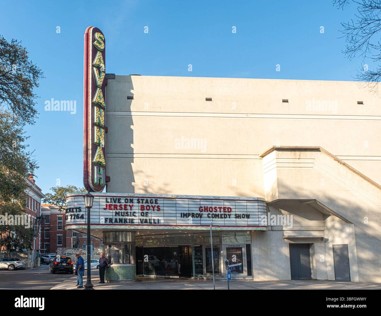 SAVANNAH, GÉORGIE - 22 mars 2025 Classic Movie Theater à Savannah, Géorgie Banque D'Images