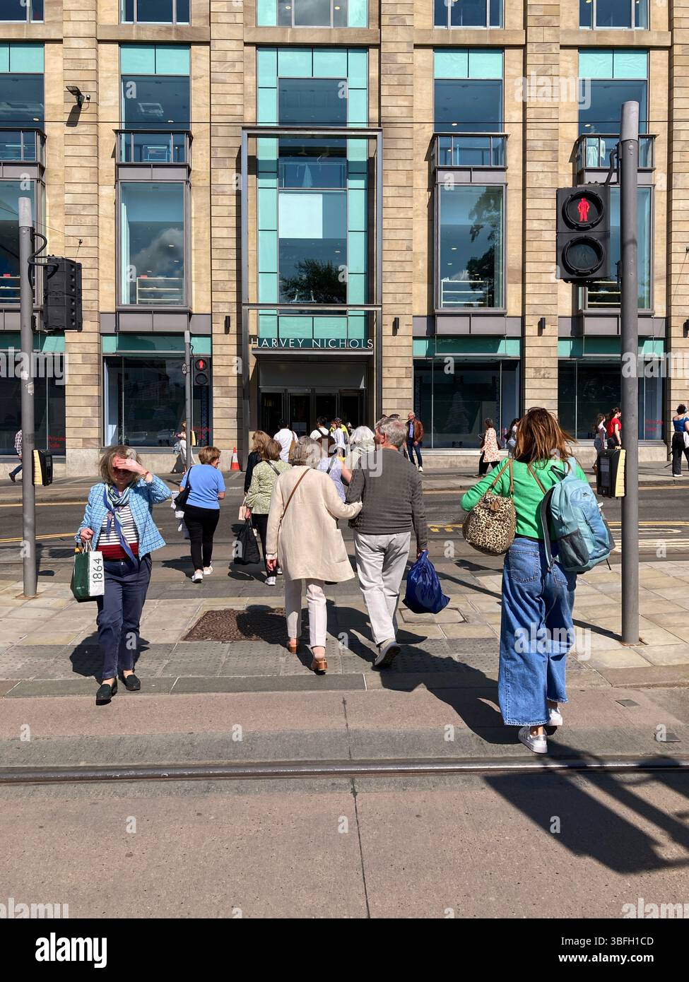 Harvey Nichols store, composé Andrew Square, Édimbourg Écosse - Image de stock capturée avec un smartphone