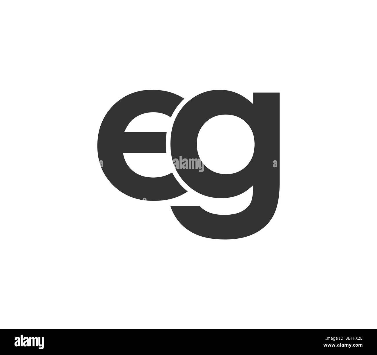 EG créatif géométrique initial basé sur un logo moderne et minimal. Lettres et polices tendance. Design vectoriel techno élégant professionnel universel. Illustration de Vecteur