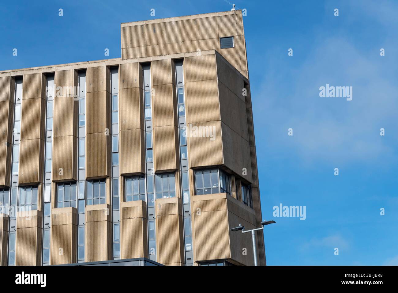 Architecture brutaliste. High point, Westgate, Bradford, construit en 1972. Conçu par John Tempest de John Brunton Partnership. Banque D'Images