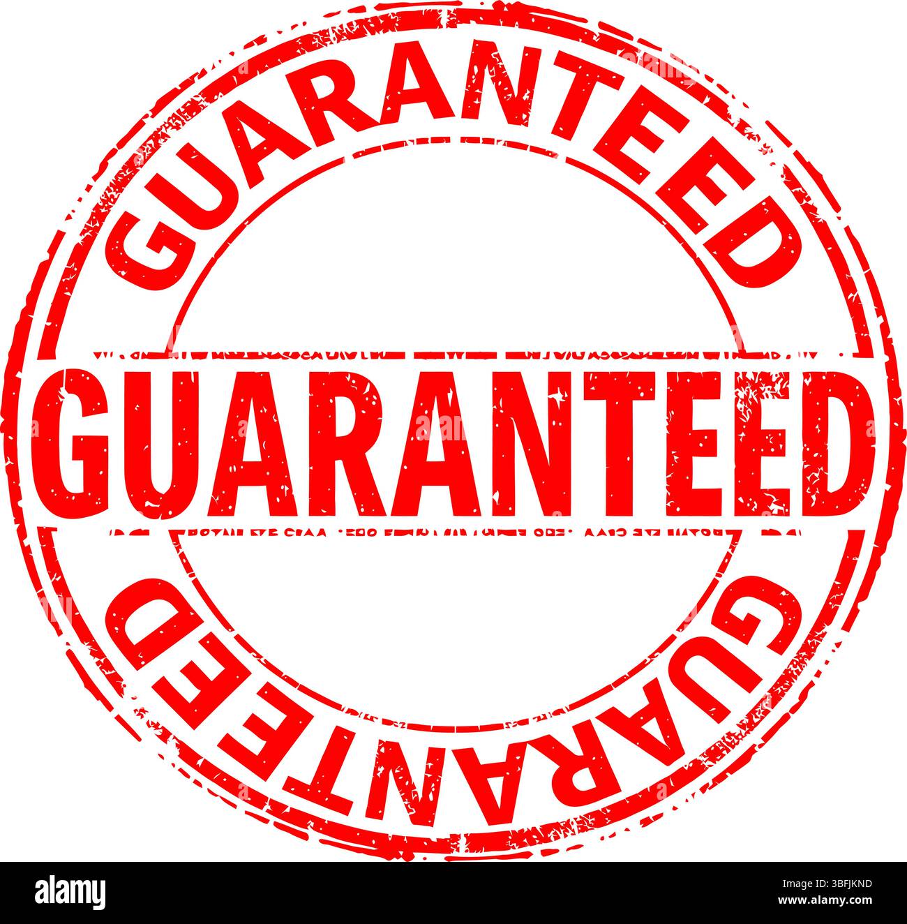 Timbre garanti Red Grunge - vecteur de sceau d'assurance qualité Illustration de Vecteur
