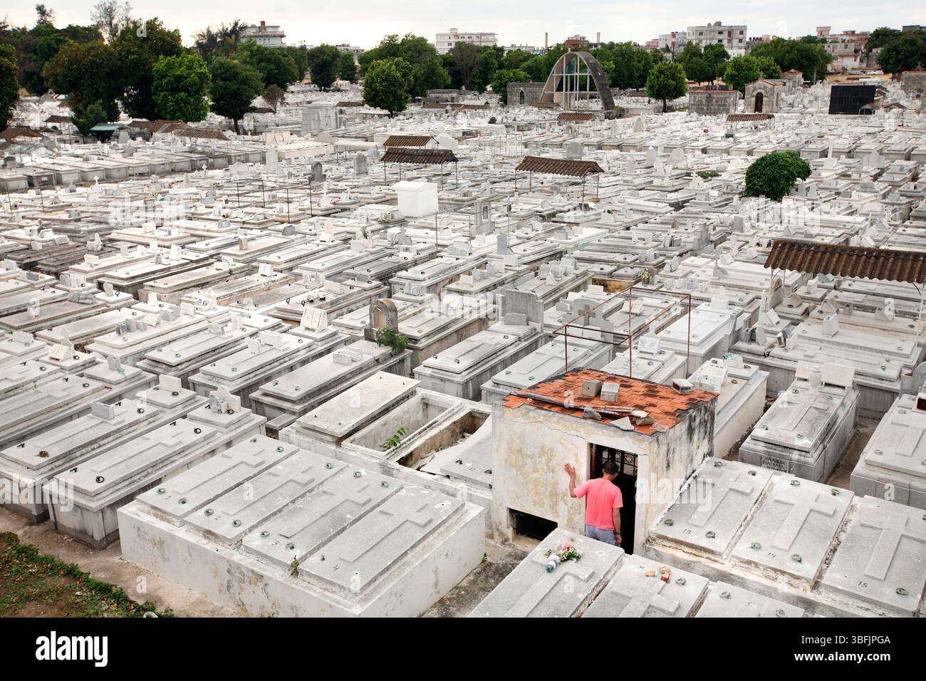 La Nécropole (Cimetière Colomb Cristobal Colon), Cuba. Banque D'Images