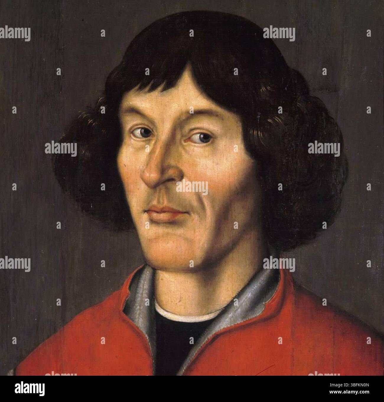 Portrait de Nicolaus Copernic de la mairie de Toruń - 1580) Banque D'Images