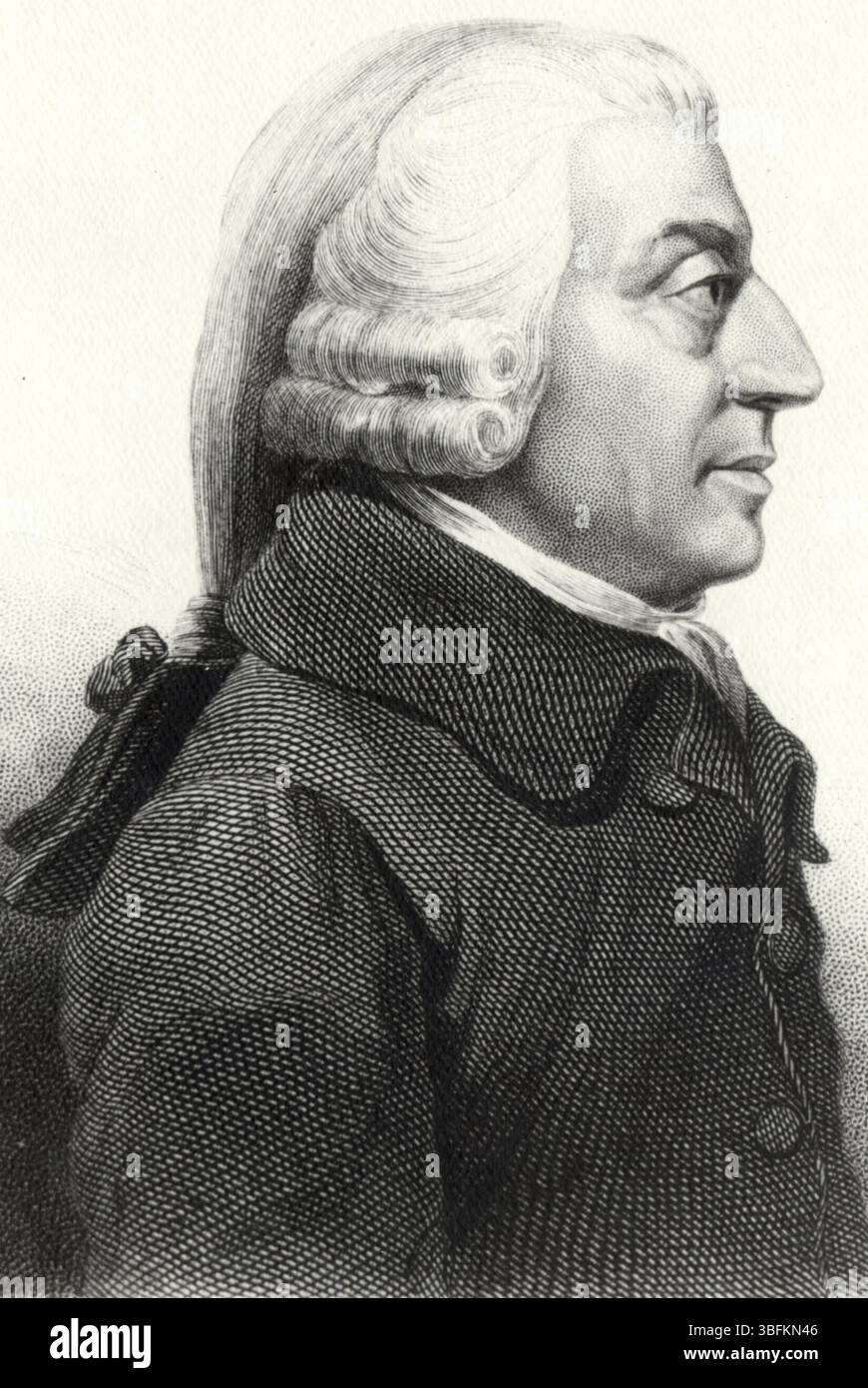 Adam Smith a écrit The Wealth of Nations, le premier ouvrage moderne d'économie Banque D'Images