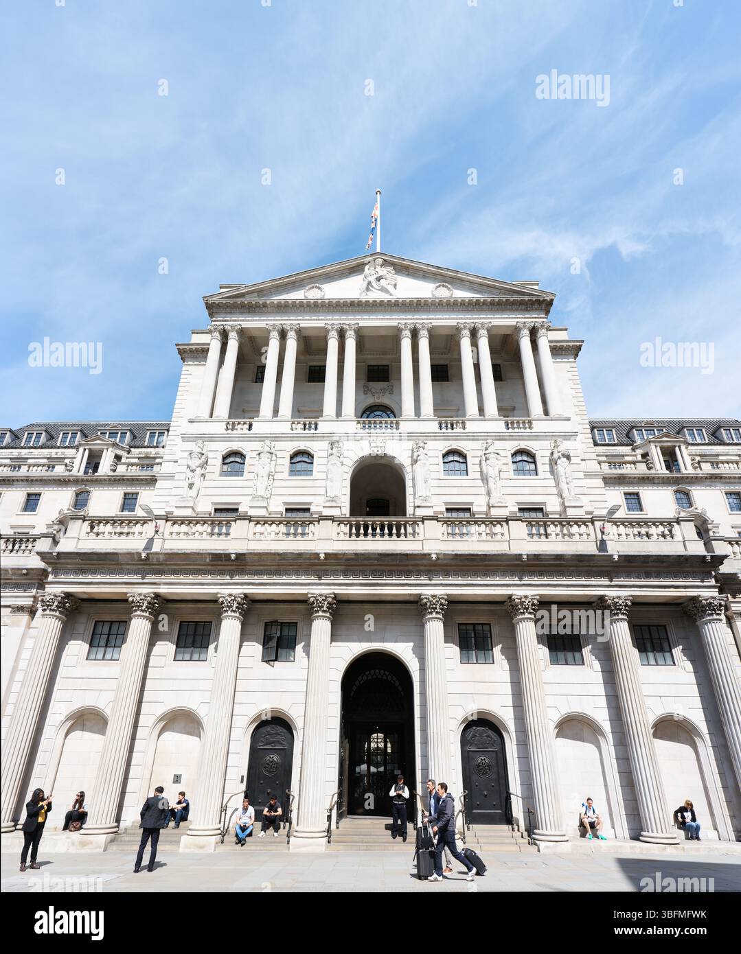 Banque d'Angleterre, Londres, Angleterre. Banque D'Images