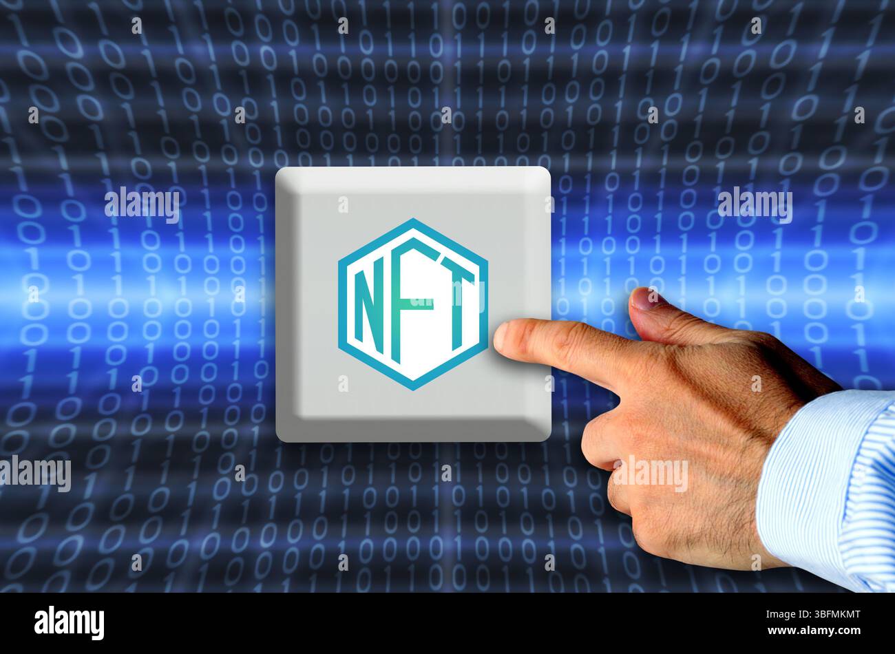 achat de jetons non fongibles concept Banque D'Images