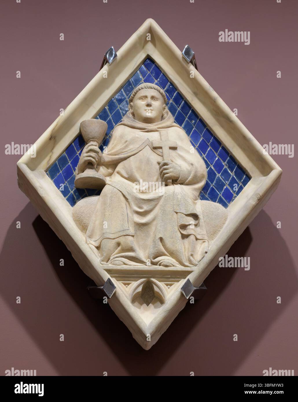 Relief losange - Campanile de la cathédrale de Florence, Florence, Italie. Banque D'Images