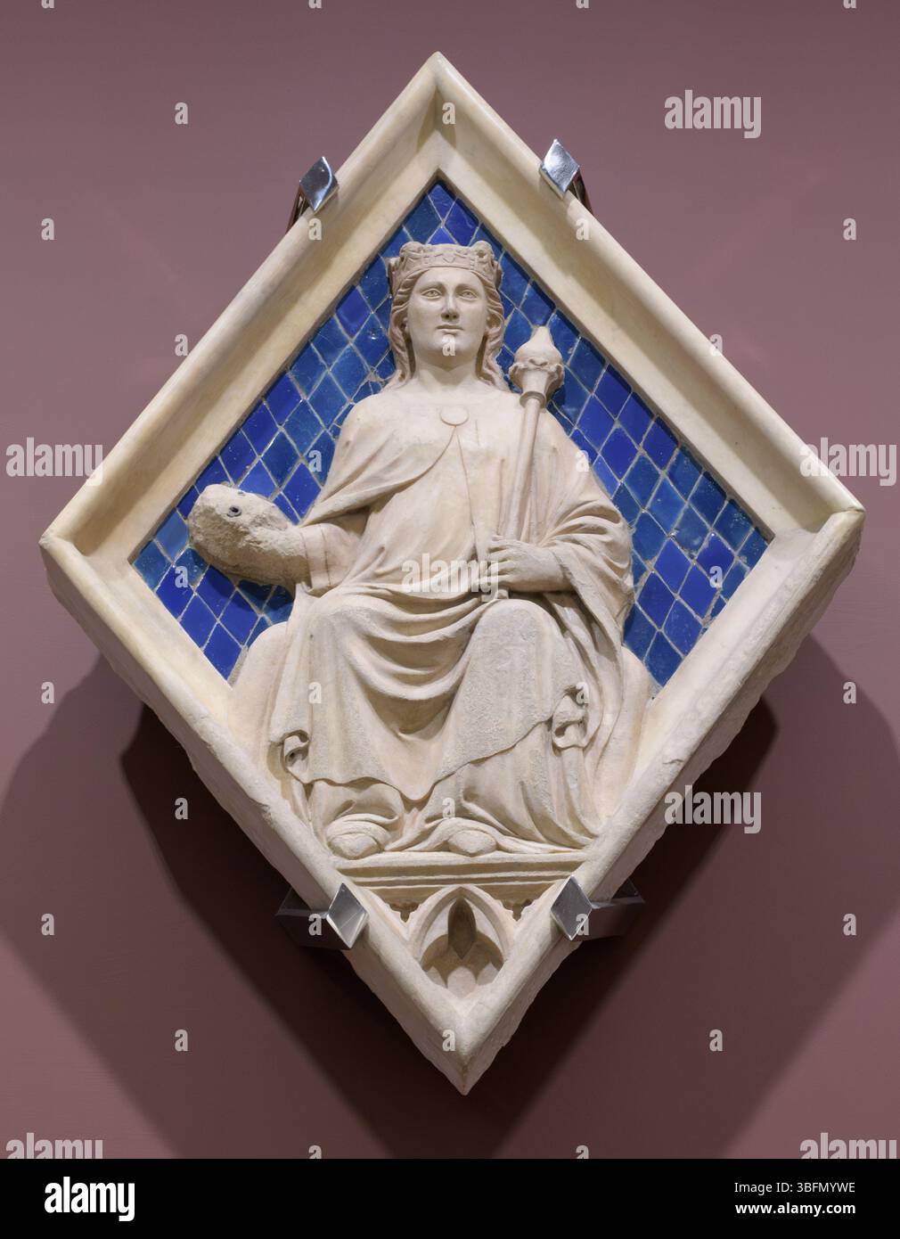 Relief losange - Campanile de la cathédrale de Florence, Florence, Italie. Banque D'Images