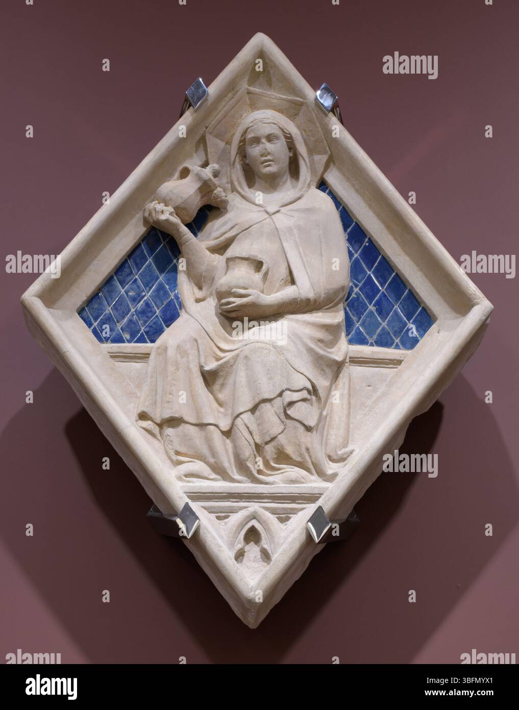 Relief losange - Campanile de la cathédrale de Florence, Florence, Italie. Banque D'Images