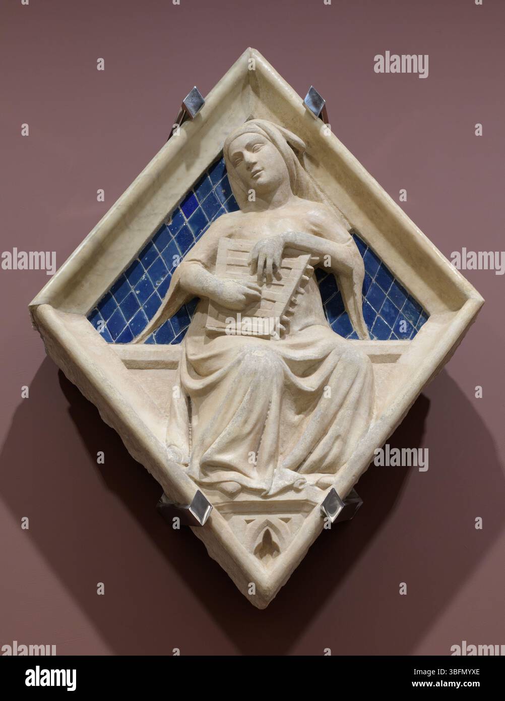 Relief losange - Campanile de la cathédrale de Florence, Florence, Italie. Banque D'Images