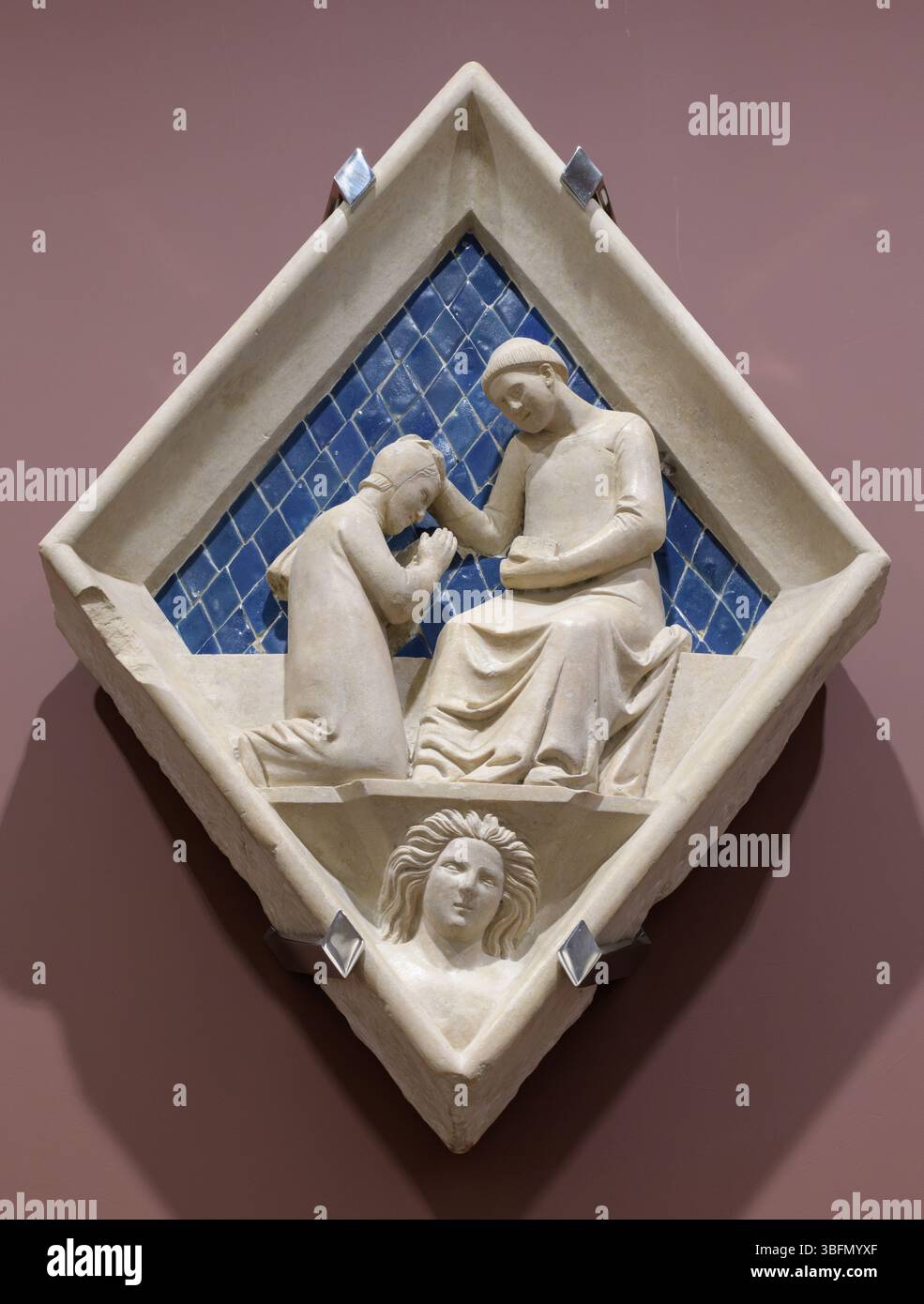 Relief losange - Campanile de la cathédrale de Florence, Florence, Italie. Banque D'Images