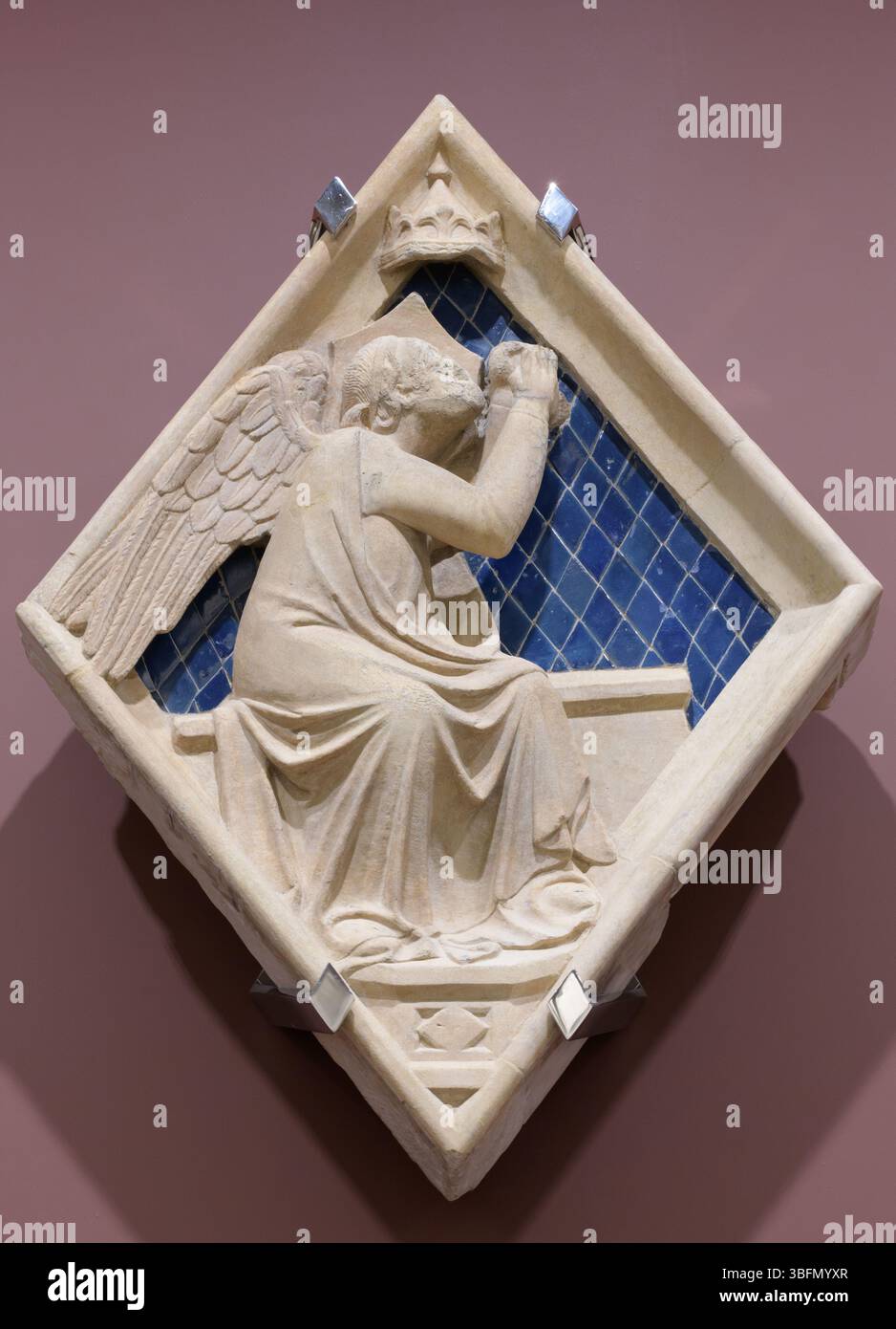 Relief losange - Campanile de la cathédrale de Florence, Florence, Italie. Banque D'Images