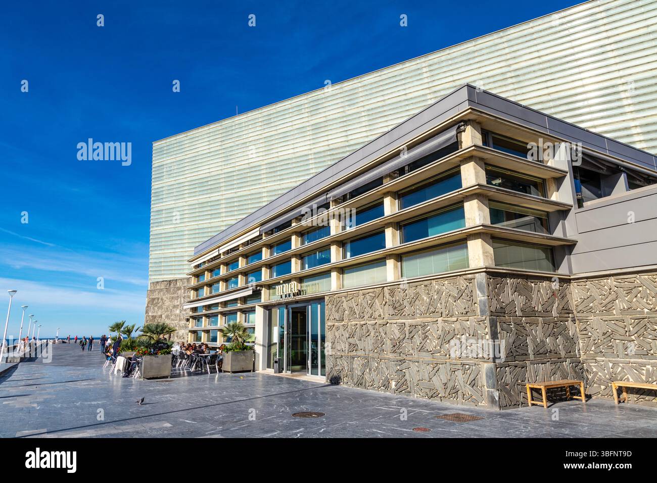 Extérieur du Centre des congrès et auditorium Kursaal, bâtiment de l'architecte Rafael Moneo, Saint-Sébastien, Espagne Banque D'Images