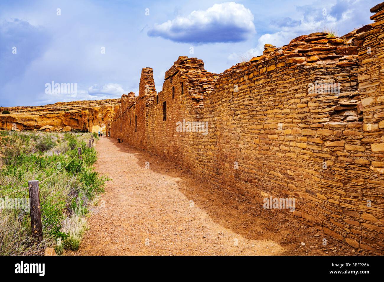 Chetro Ketl Pueblo ; Chaco culture National Historical Park ; Nouveau-Mexique ; États-Unis Banque D'Images