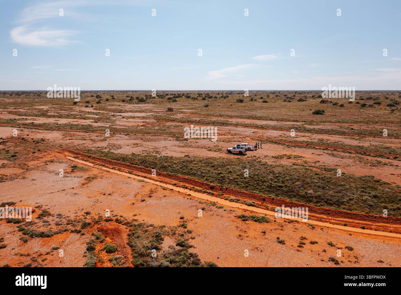 l'agriculture régénérative fonctionne dans le ranch du désert Banque D'Images