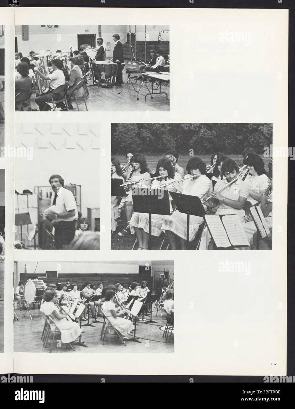 La page 143 de l'annuaire 1982 de l'école secondaire Edgewood met en évidence des portraits individuels de personnes âgées, mettant en vedette les élèves dans leur tenue officielle de l'annuaire. La photographie reflète la classe senior de 1982, mettant l'accent sur le style personnel et les jalons académiques de cette période. Banque D'Images