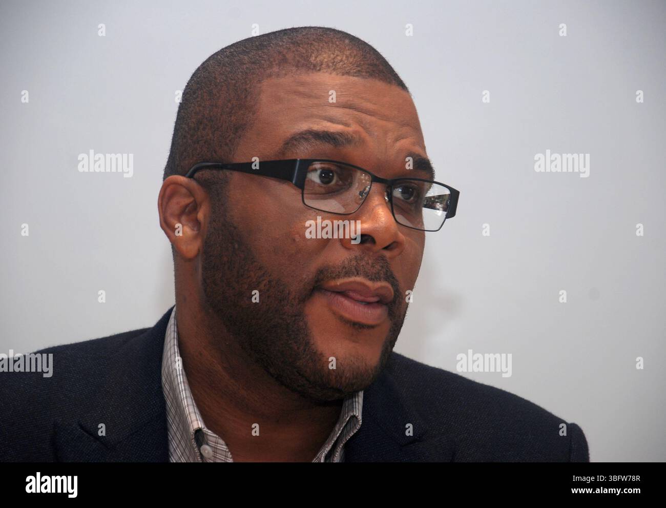 Tyler Perry à la séance de presse pour Alex Cross au four Seasons Hotel à Beverly Hills, Californie - 6 octobre 2012 Banque D'Images
