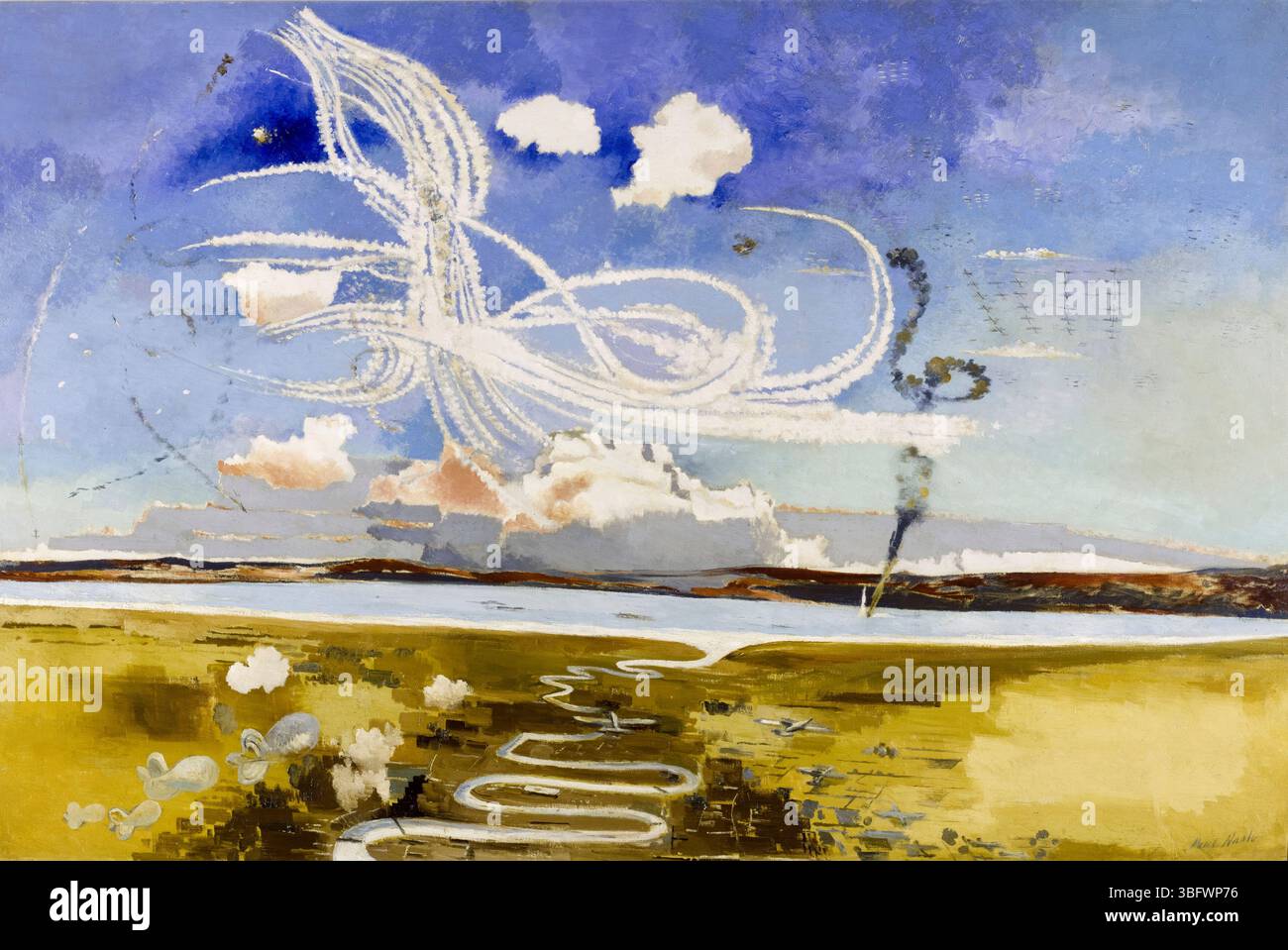 La bataille d'Angleterre, peinture à l'huile sur toile de Paul Nash, 1941 Banque D'Images