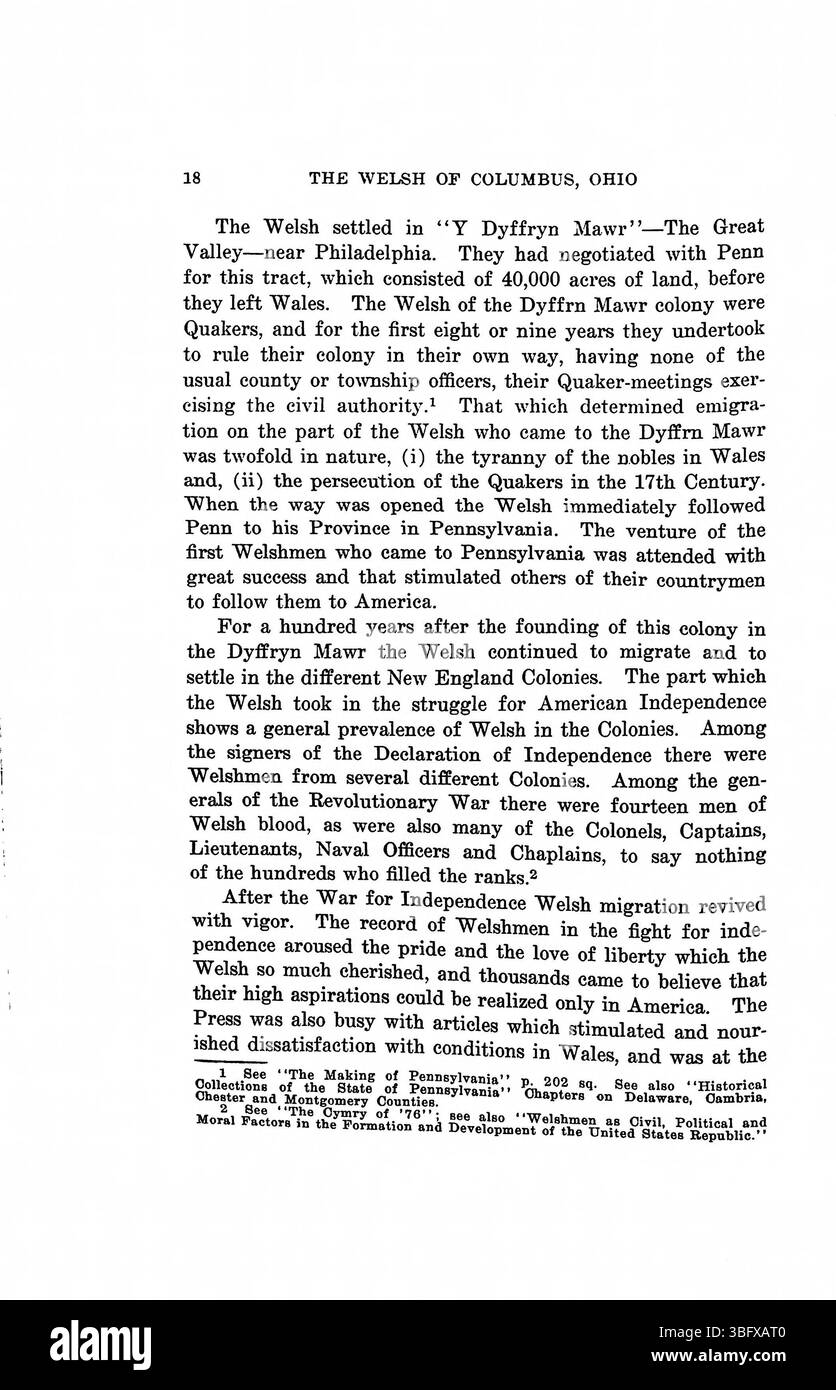 Le travail du révérend Daniel Jenkins Williams au sein de la communauté galloise de Columbus, Ohio, est au centre de cette étude de 1913, soulignant son rôle dans la direction de l'Église méthodiste calviniste galloise et son doctorat à l'Université d'État de l'Ohio. Banque D'Images