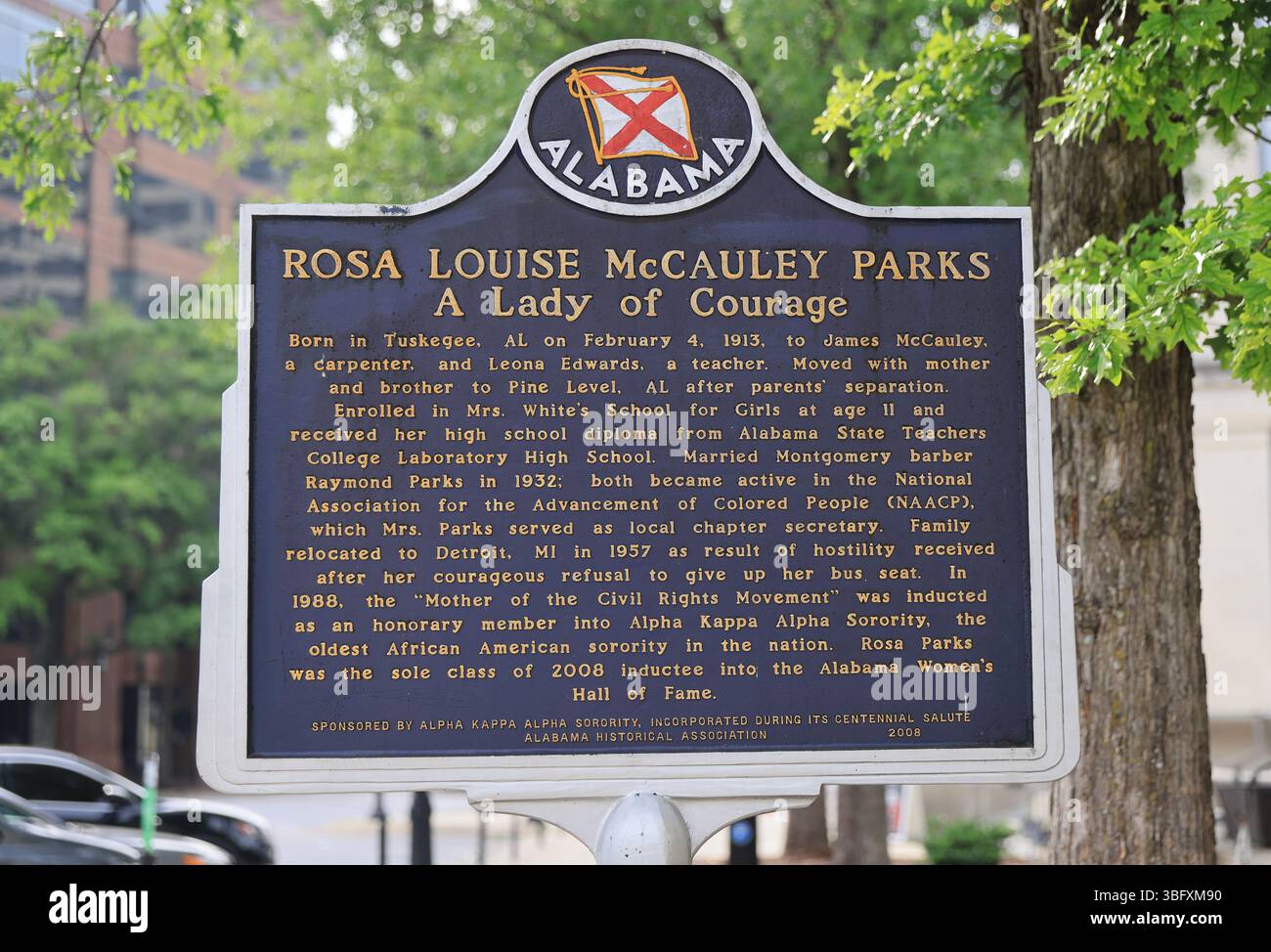 Rosa Parks, arrêtée dans le bus de Montgomery le 1er décembre 1955, pour avoir refusé de céder son siège à une personne blanche, ce qui a conduit au boycott de 391 jours. Banque D'Images