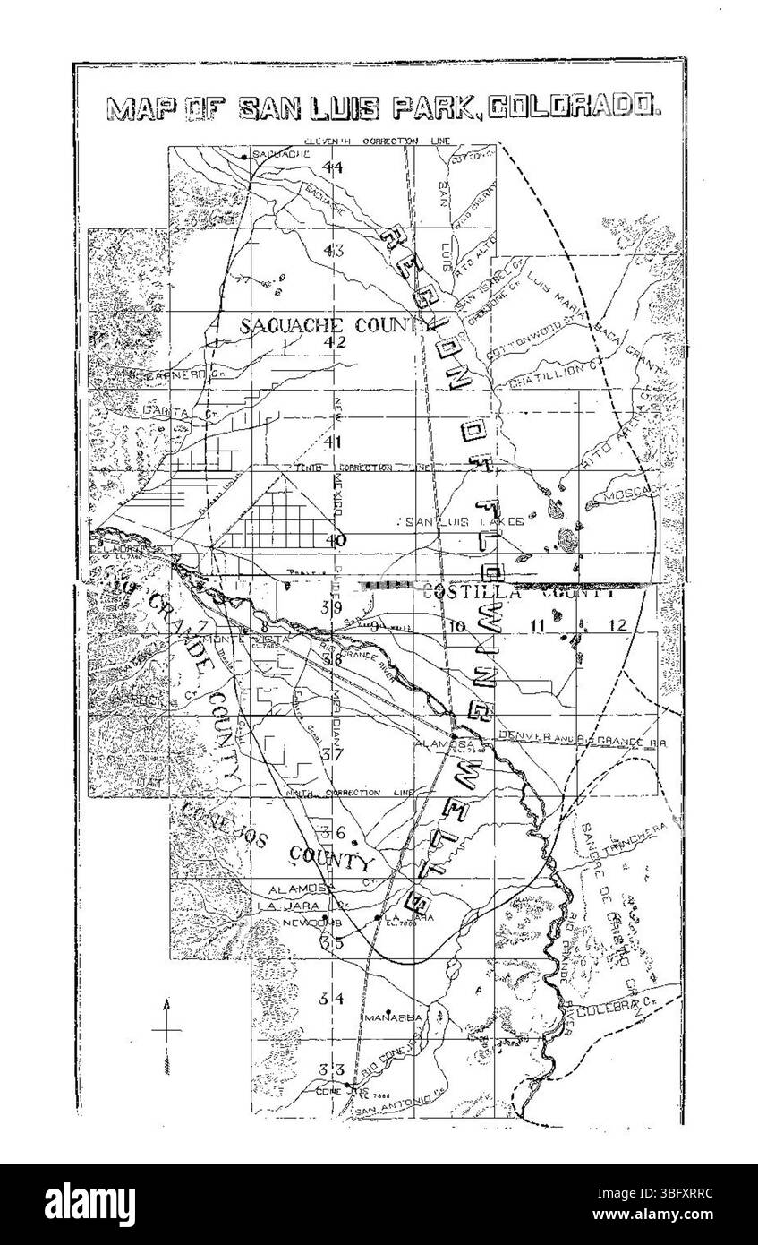 Ce document de 1891 donne un aperçu de la relation entre les puits artésiens et l'irrigation au Colorado. Il souligne le rôle essentiel que joue l'eau artésienne dans l'approvisionnement en eau pour l'irrigation, améliorant la productivité agricole. Banque D'Images