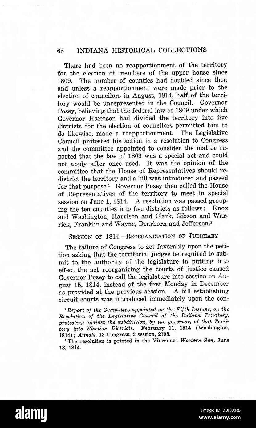 La page 82 des 1809-1816 lois du territoire de l’Indiana présente des actions législatives et des dispositions juridiques qui ont joué un rôle essentiel dans le développement de la structure gouvernementale et du système juridique de l’Indiana avant la création d’un État. Banque D'Images