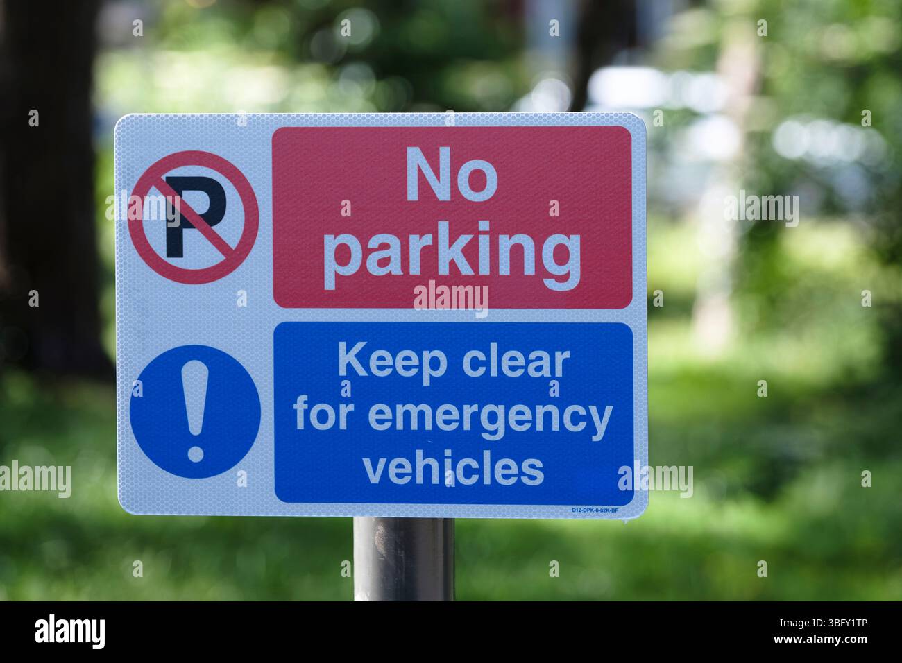 Pas de panneau parking sur les Downs ou Durdham Down bristol UK Banque D'Images
