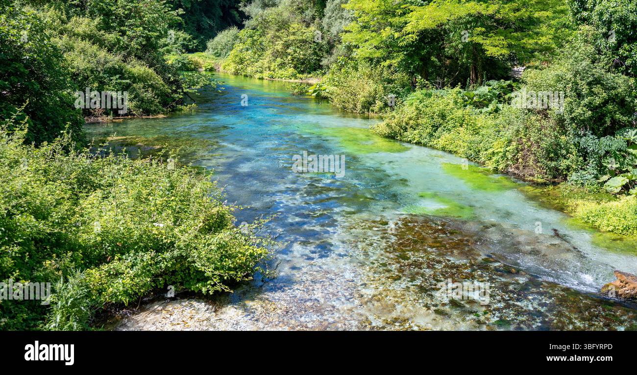 Blue Eye Lake, Krongj, Albanie Banque D'Images