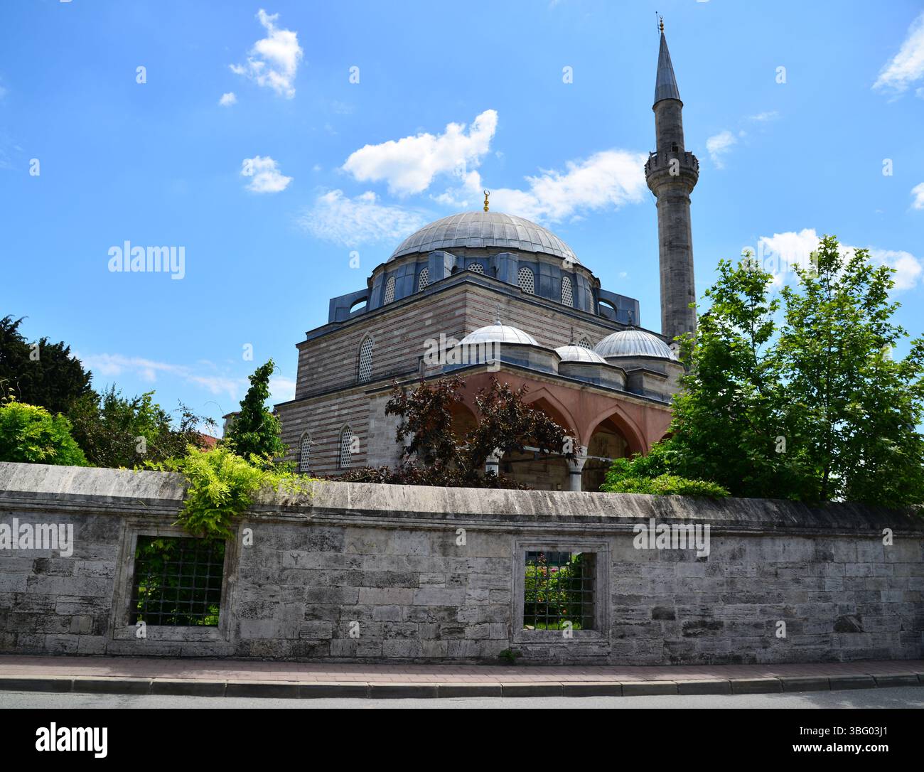 Située à Istanbul, en Turquie, la mosquée Hadim Ibrahim Pacha a été construite par Mimar Sinan au XVIe siècle. Banque D'Images