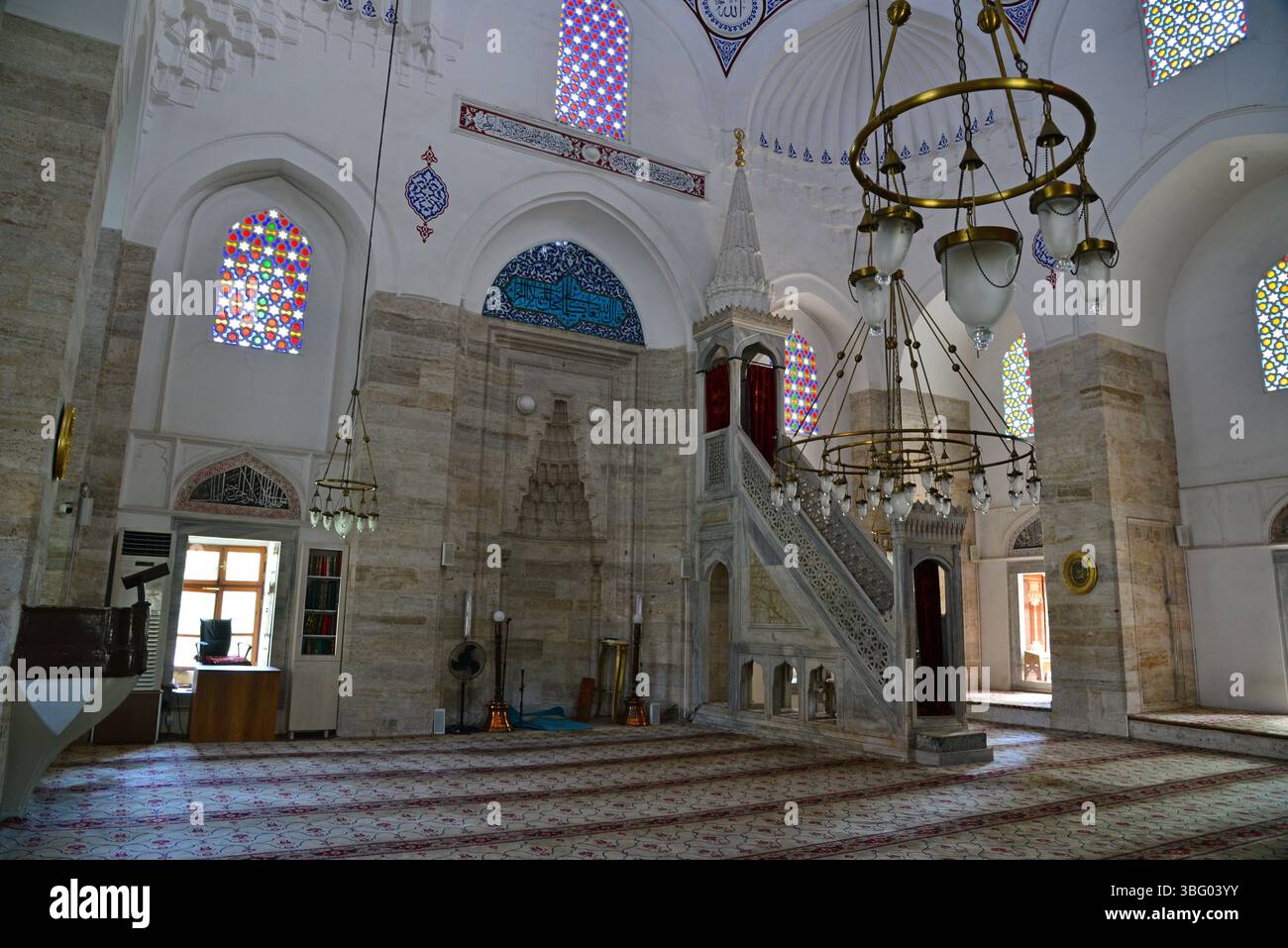 Située à Istanbul, en Turquie, la mosquée Hadim Ibrahim Pacha a été construite par Mimar Sinan au XVIe siècle. Banque D'Images