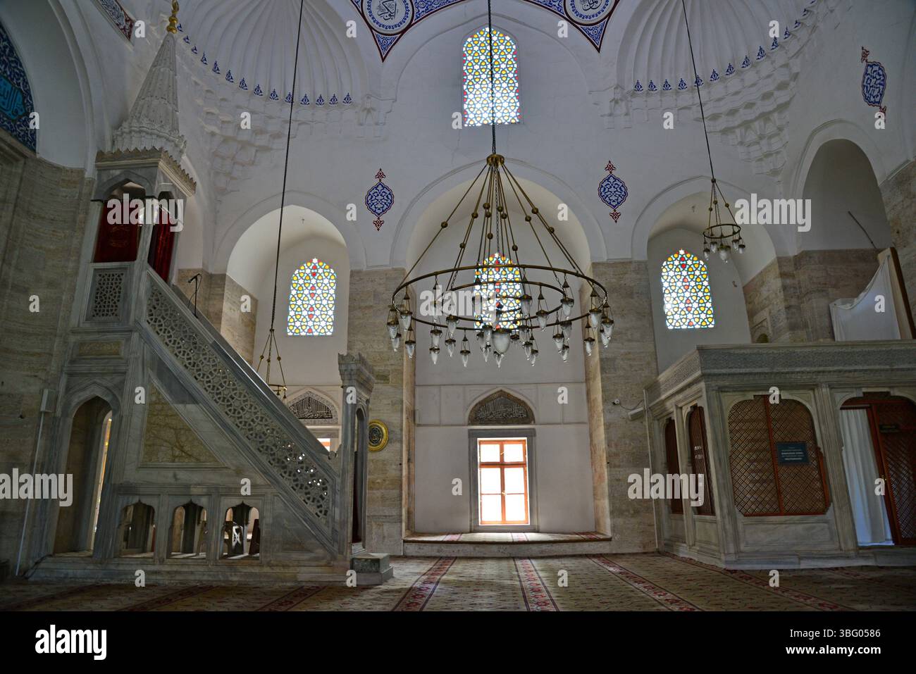Située à Istanbul, en Turquie, la mosquée Hadim Ibrahim Pacha a été construite par Mimar Sinan au XVIe siècle. Banque D'Images
