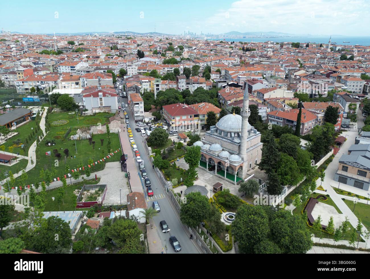 Située à Istanbul, en Turquie, la mosquée Hadim Ibrahim Pacha a été construite par Mimar Sinan au XVIe siècle. Banque D'Images