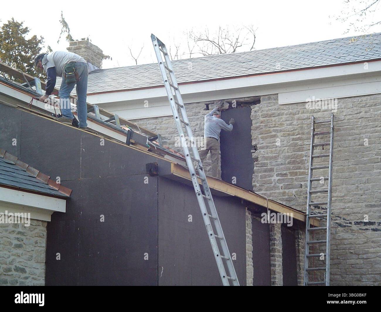 La Richards House, également connue sous le nom de Damkeeper's House, a été construite en calcaire entre 1820 et 1850. Il a ensuite été acheté par la ville de Colomb en 1904 pour abriter la damicole. La maison a subi une restauration en 2007, avec des améliorations intérieures et extérieures. La maison a été construite par Ebenezer ou Hiram Richards. Banque D'Images
