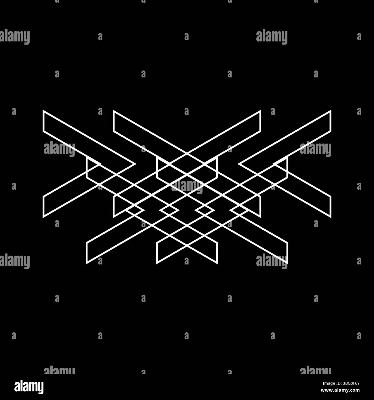 Collection de motifs abstraits géométriques et symboles Design minimaliste. Illustration de Vecteur