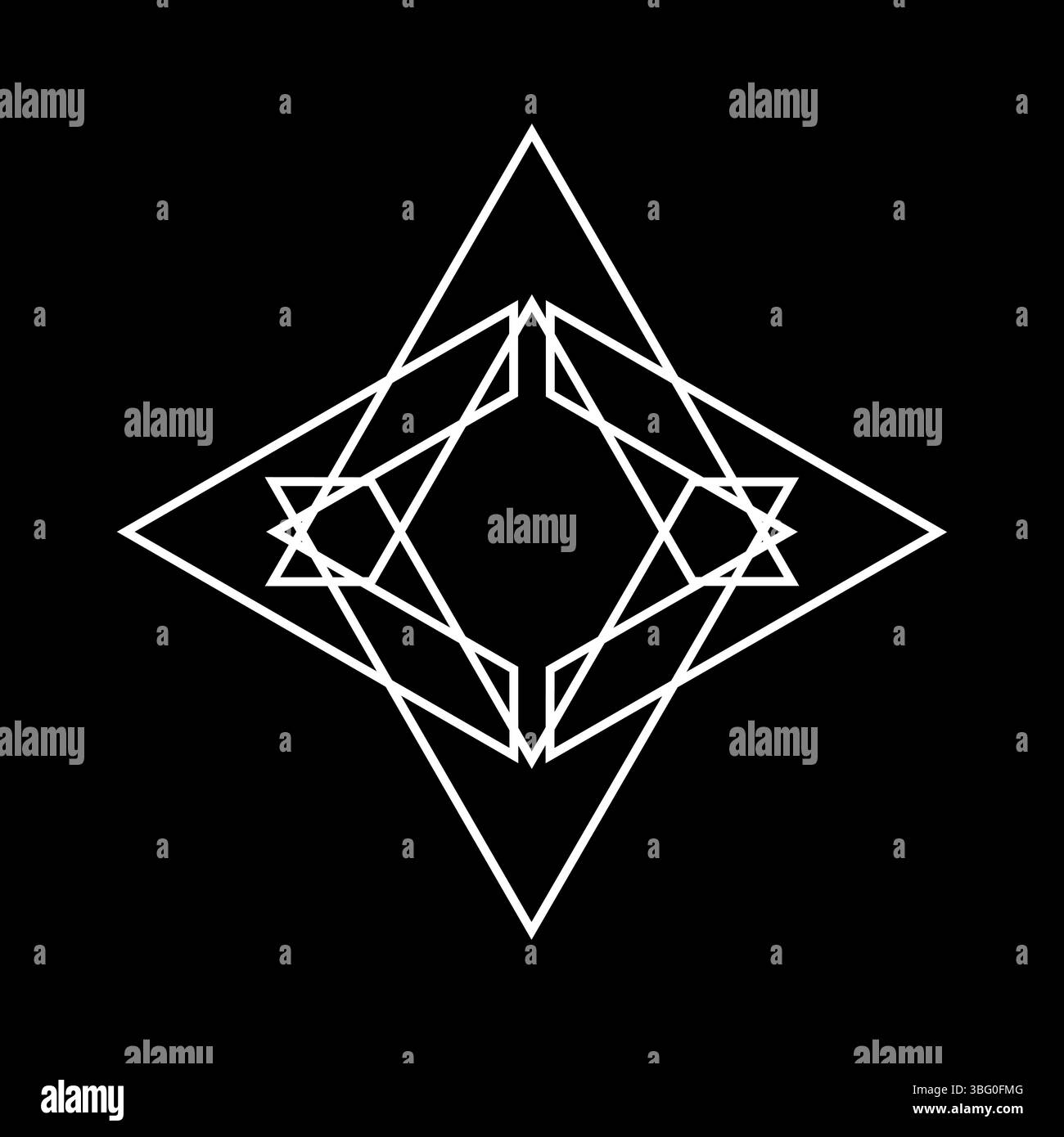 Collection de motifs abstraits géométriques et symboles Design minimaliste. Illustration de Vecteur