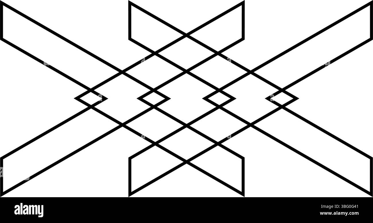 Collection de motifs abstraits géométriques et symboles Design minimaliste. Illustration de Vecteur