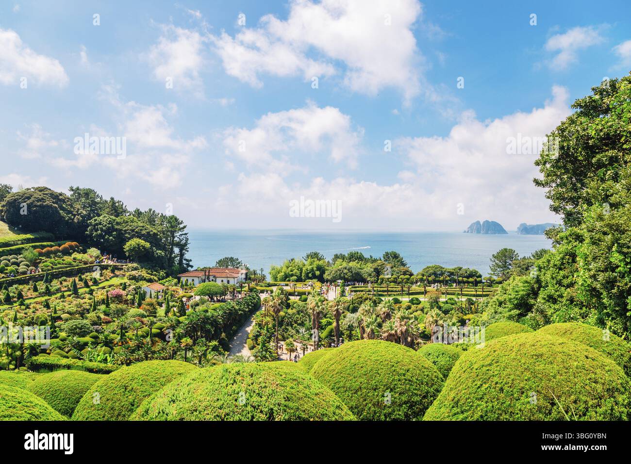 Île d'Oedo-Botania, paysage de jardin le jour d'été à Geoje, Corée Banque D'Images