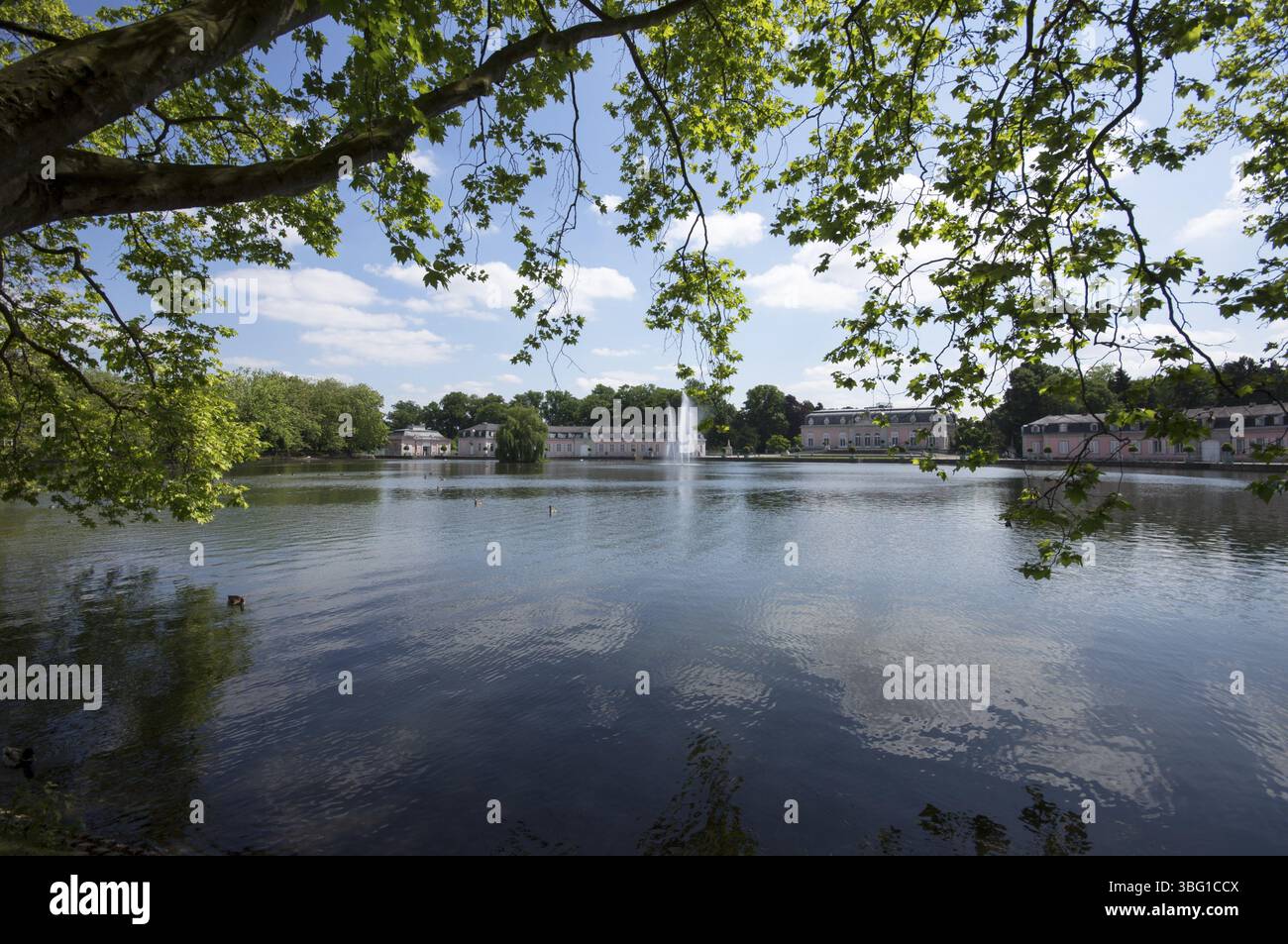 Palais Benrath, Duesseldorf, Allemagne, Europe Banque D'Images