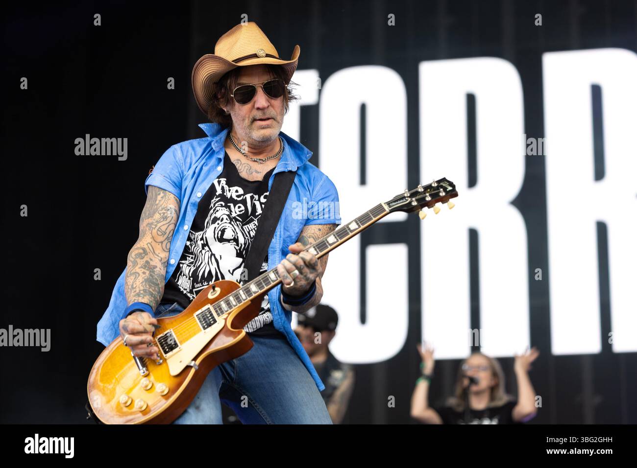 Terrorvision sur scène au festival Bearded Theory, Catton Hall, Derbyshire, mai 2025 Banque D'Images