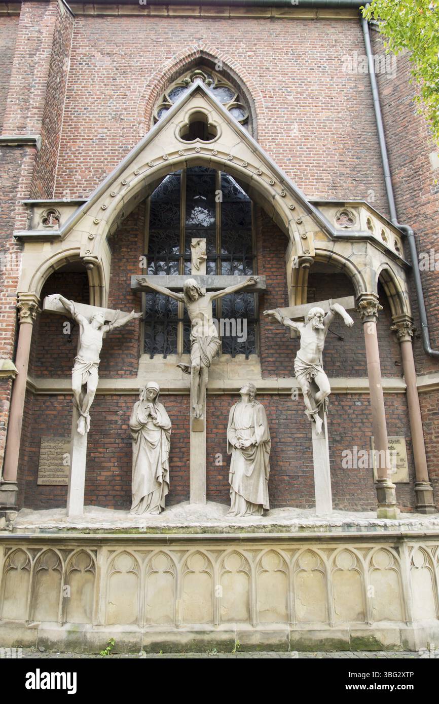 Lambertus à Duesseldorf, Rhénanie du Nord-Westphalie, Allemagne, Europe Banque D'Images