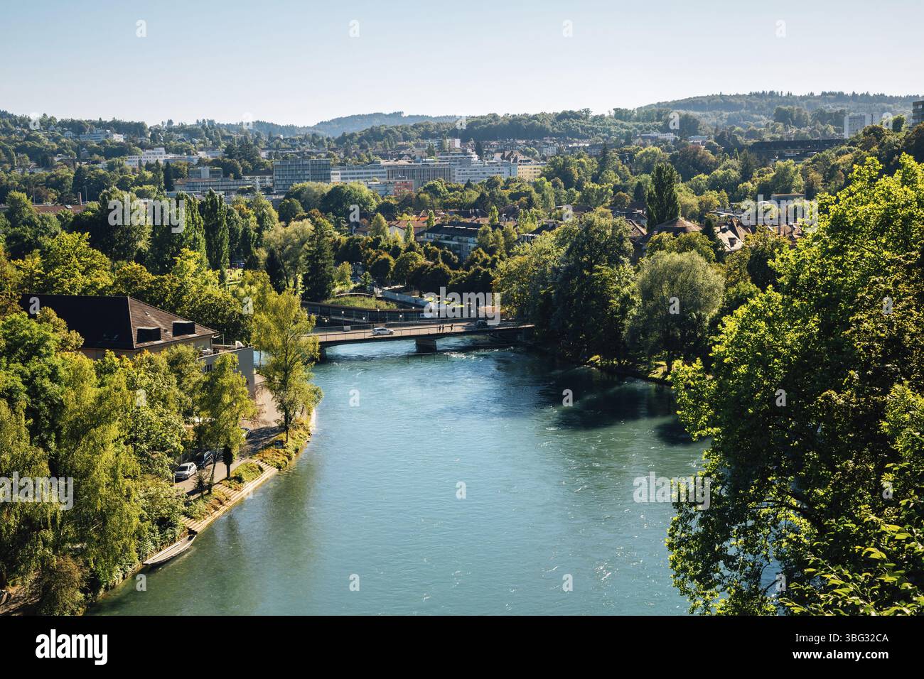 Vieille ville de Berne avec river en Suisse Banque D'Images