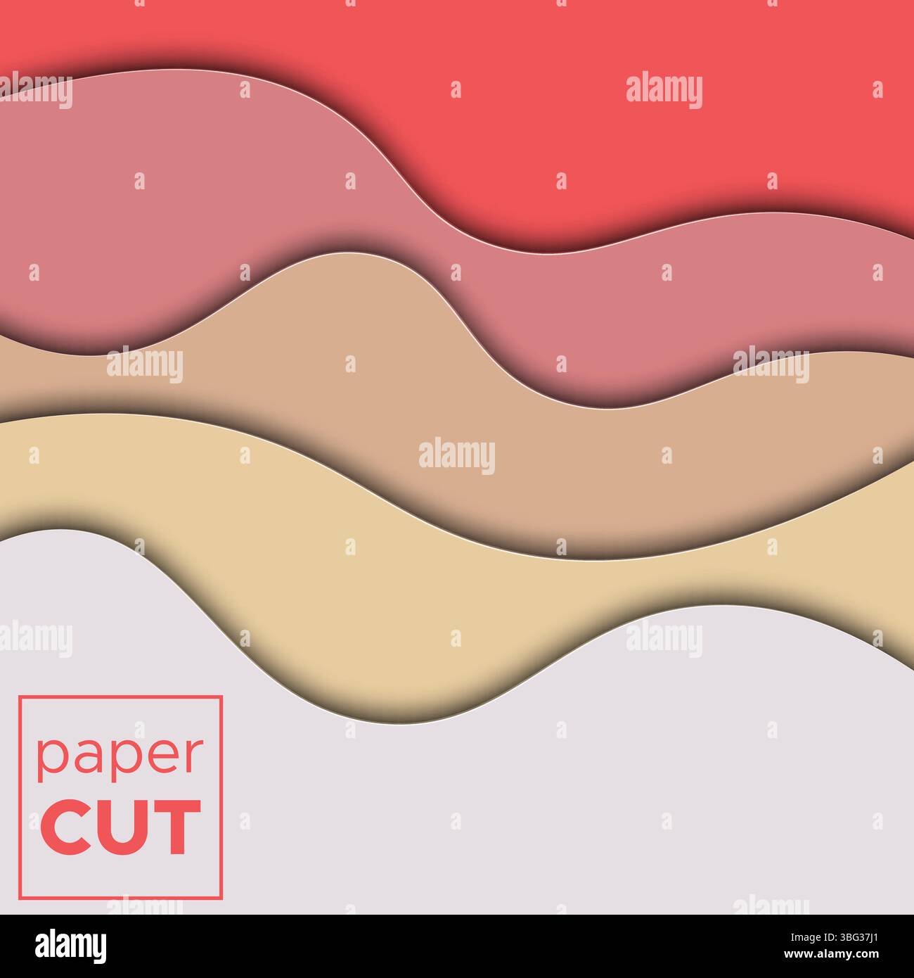 Fond abstrait avec des formes de papier coupé. Illustration vectorielle. Illustration de Vecteur
