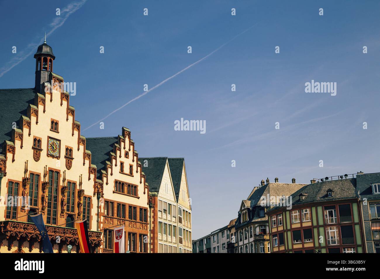 Romerberg place de la vieille ville à Francfort, Allemagne, Europe Banque D'Images