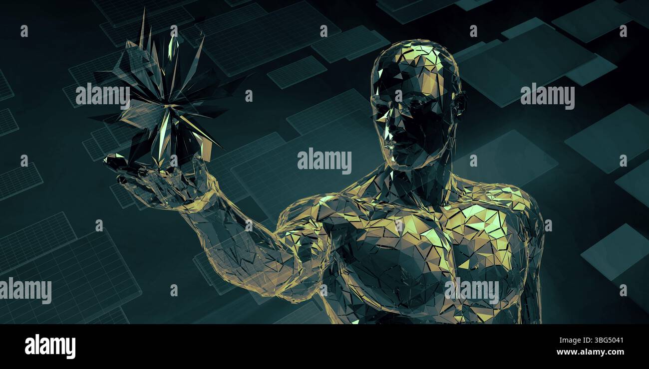 La science et la technologie numérique comme un résumé de la recherche médicale Banque D'Images