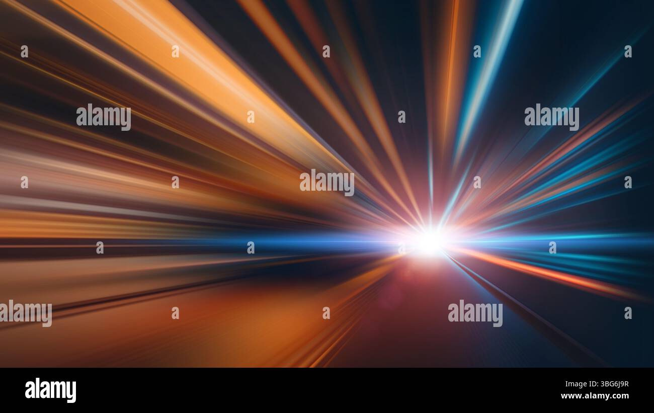 Zoom flou rapide déformation effet de mouvement rapide pour l'arrière-plan, accélération flou de mouvement ultra rapide Banque D'Images