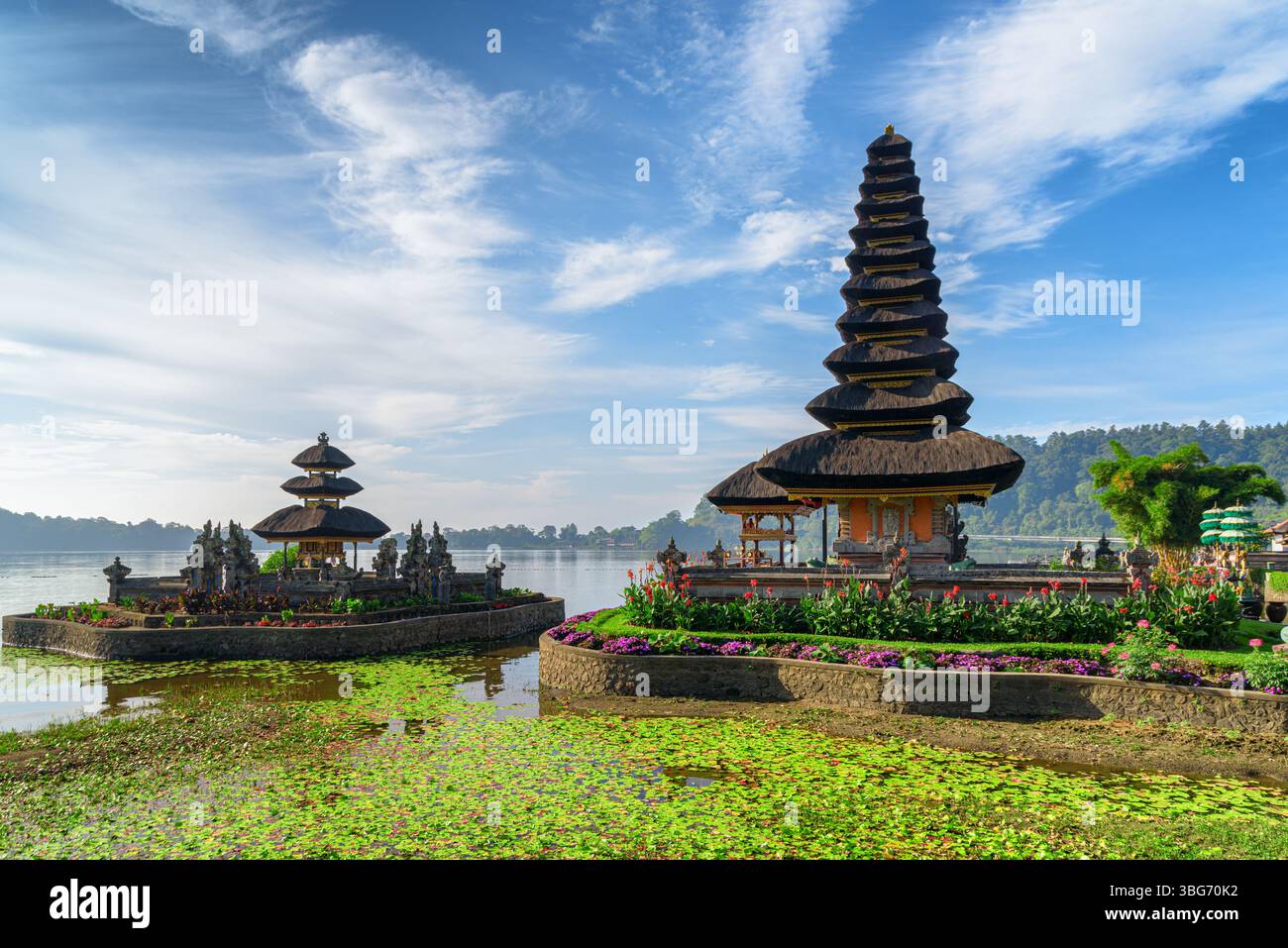 Ulun Danu Beratan (Pura Bratan) à Bali, Indonésie Banque D'Images
